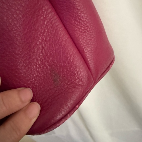 Pre Owned Michael Kors Burgundy Crossbody Bucket Bag - Picture 4 of 9